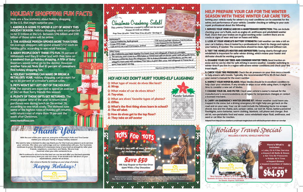 October 2025 Client Newsletter - Rooney's Auto & Tire Center image 2